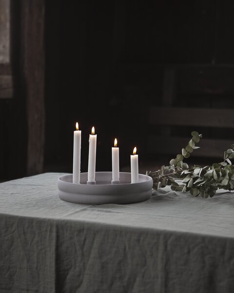Storefactory Scandinavia Keramický svícen Kvistholmen - Light Grey SF376