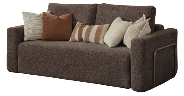 Pohovka dvousedačka Welbour (hnědá). Akce -15%