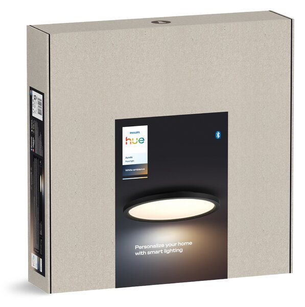 Hue Aurelle přisazený LED panel RD S (kulatý) O 39,5 cm, černá