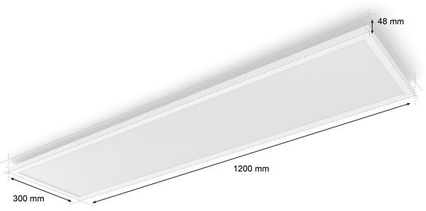 Hue Aurelle přisazený LED panel REC (obdelníkový) 120x30cm, bílá
