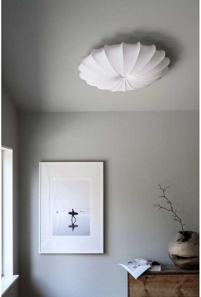 Stropní Lampa Watt & Veke, stmívatelné, Bílá, Ložnice, Tkanina / Textil, Skandinávský