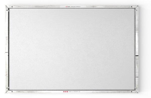 ALLboards METAL MB96_00103 Magnetická kovová tabule mapa světa ve světlých barvách 90x60 cm