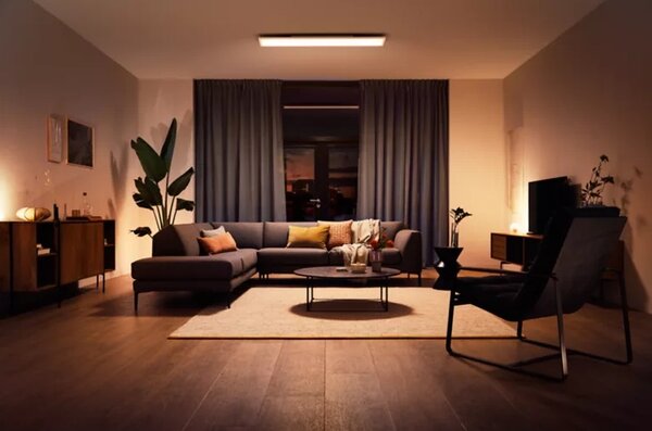 Hue Aurelle přisazený LED panel REC (obdelníkový) 120x30cm, bílá