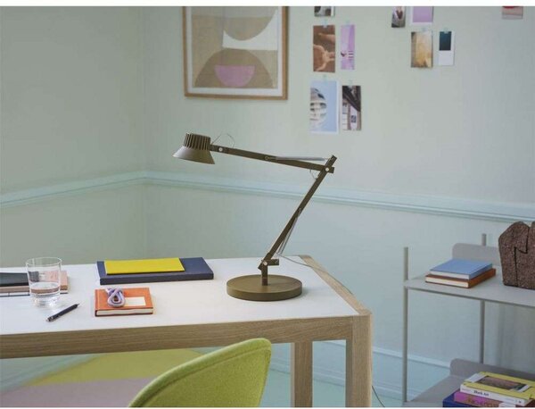 Stolní lampa Muuto, Hnědá / Rezavá, Pracovna, Hliník
