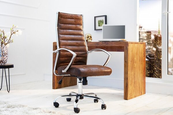Kancelářská židle Big Deal 107-117cm antik coffee