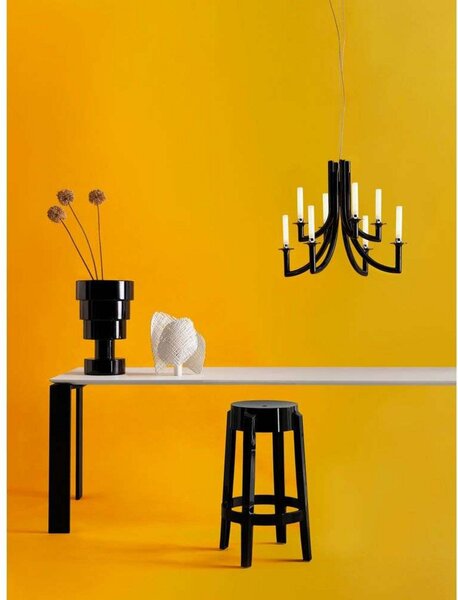 Stolní lampa Kartell, Černá, Obývací pokoj, Plast