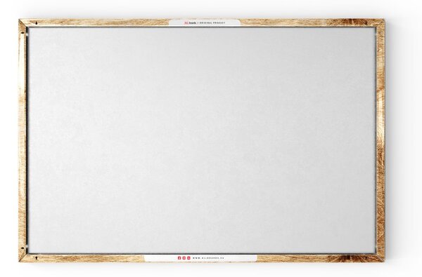 ALLboards METAL MB96_00105 Magnetická kovová tabule masivní dřevo 90x60 cm