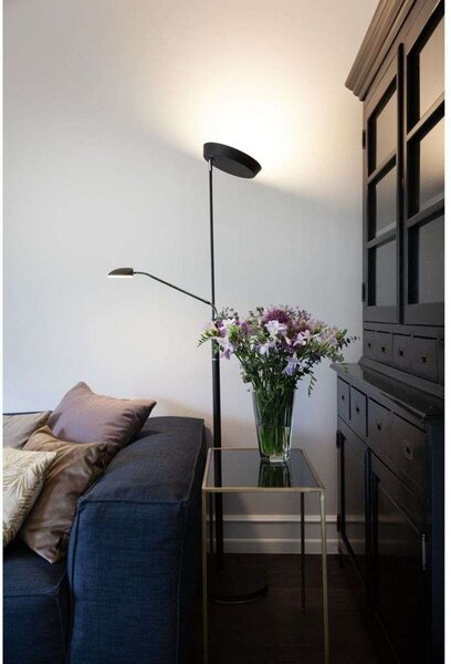Stojací Lampa Halo Design, stmívatelné, Zlatá / mosazná, Obývací pokoj, Kov