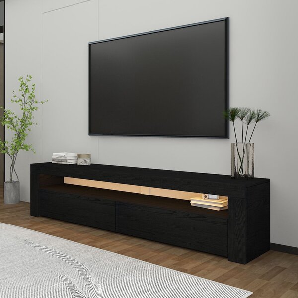 TV stolek/skříňka Bounty (černé dřevo). Akce -20%