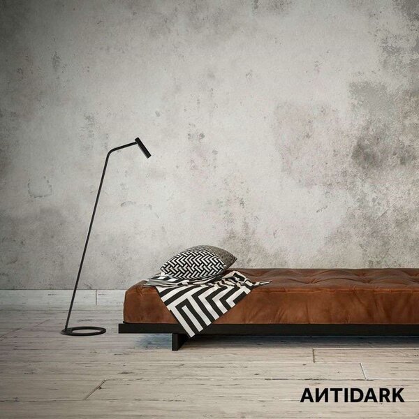 Stojací Lampa ANTIDARK, Černá, Obývací pokoj, Hliník