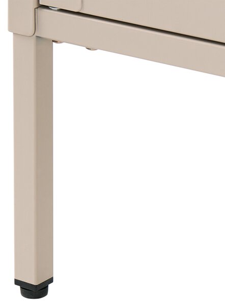 Prosklená komoda SARRE Kov 90 cm Béžová