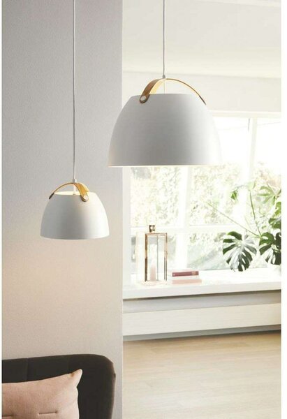 Závěsná svítidlo Halo Design, Bílá, Jídelna, Kov