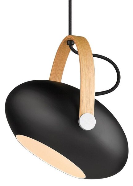 Závěsná svítidlo Halo Design, Černá, Jídelna, Sklo