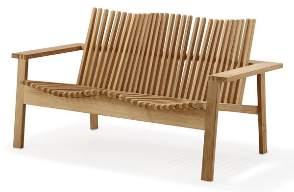 Cane-line Teakové 2-místné stohovatelné sofa/pohovka Amaze, Cane-line, 145x82x77 cm