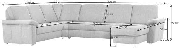 SEDACÍ SOUPRAVA, textil, modrá Beldomo System - Sedací soupravy