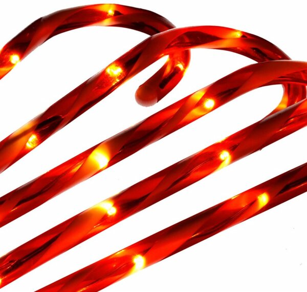 LED světelné hůlky - 72cm sada 18ks, 64 LED, IP44, teplá bílá