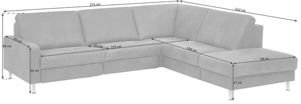 ROHOVÁ SEDAČKA, textil, antracitová Dieter Knoll - Sedací soupravy