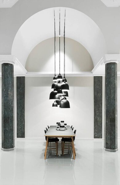Závěsná svítidlo Normann Copenhagen, Černá, Obývací pokoj, Hliník