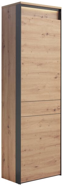 SKŘÍŇ NA ODĚV, černá, dub artisan, 60/200/38 cm Voleo - Skříně na oblečení