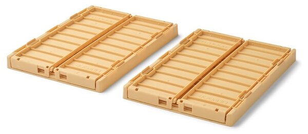 Skládací přepravka Weston Lemon Yellow Small – set 2 ks