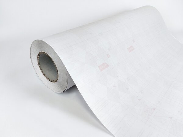 DIMEX | Průsvitná fólie na okno 121-005 | Čtverce | šíře 122 cm