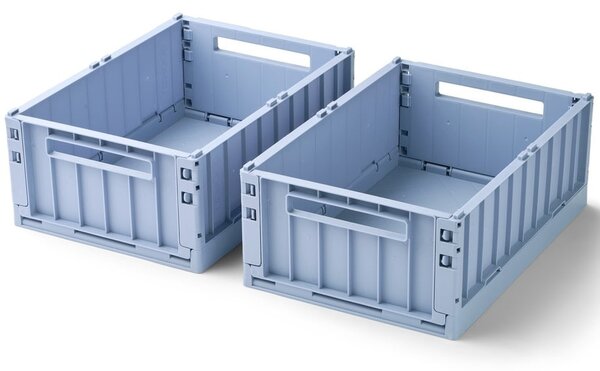 Skládací přepravka Weston Dusty Lavender Medium – set 2 ks
