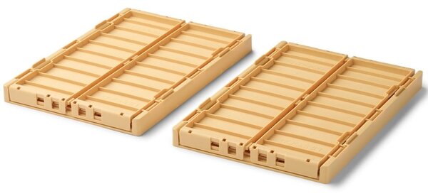 Skládací přepravka Weston Lemon Yellow Medium – set 2 ks
