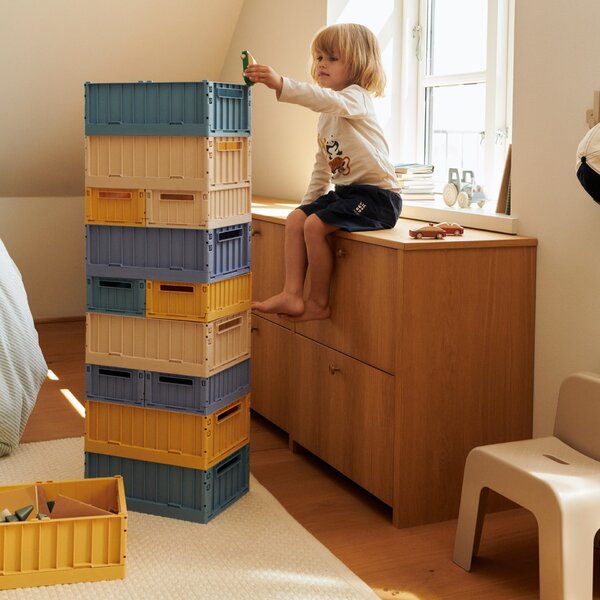 Skládací přepravka Weston Dusty Lavender Small – set 2 ks