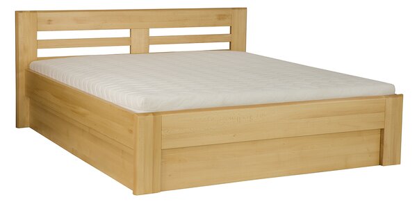LK111-200 BOX dřevěná postel masiv buk Drewmax (Kvalitní nábytek z bukového masivu)