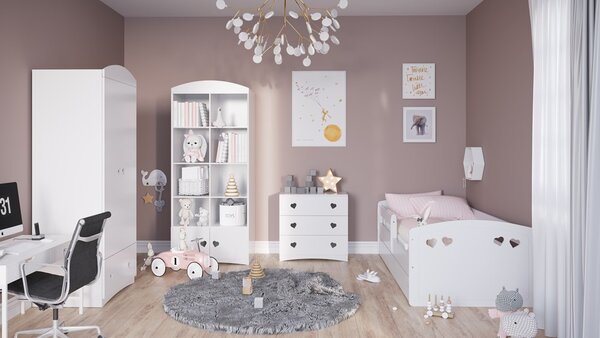 Kocot Kids Dětská postel JULIA bílá Velikost postele: 140x70, Matrace: Bez matrace, Šuplík: Bez šuplíku