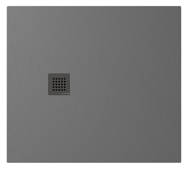 Polysan Polysan, TRENECA sprchová vanička z litého mramoru s možností úpravy rozměru 100x90cm, šedá matná, 84306.31