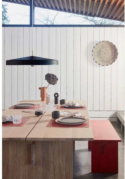 Závěsná svítidlo OYOY Living Design, Hat Large, Černá, Kuchyně, Kov, Skandinávský