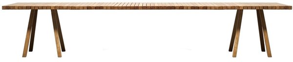 Tribu Teakový jídelní stůl Vis a Vis, Tribu, obdélníkový 400x99x75 cm, rám teak, deska teak