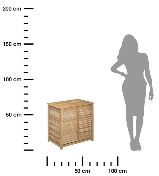 5five Simply Smart Bambusový koš na prádlo SICELA 100 L natural
