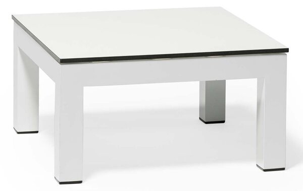 Todus Hliníkový odkládací stolek Leuven, Todus, čtvercový 50x50x27 cm, rám lakovaný hliník, deska HPL, barva dle vzorníku