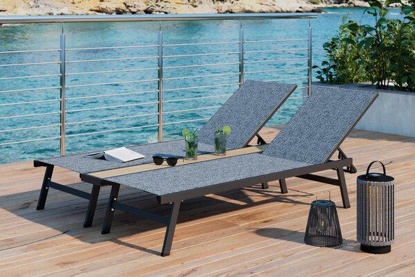 LEHÁTKO 1 ks kov, plast, textil Ambia Garden - Online Only zahradní nábytek, Online Only