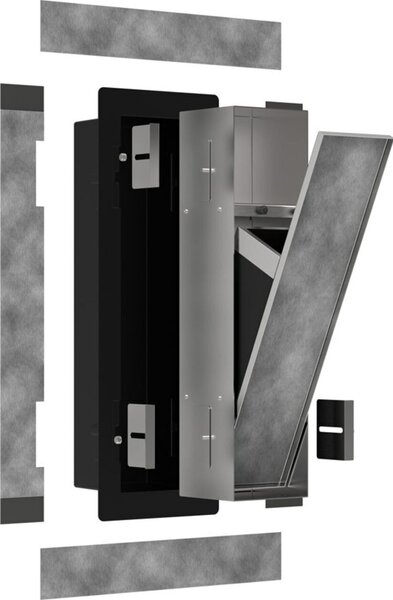 HANSGROHE 56063800 XtraStoris Rock vestavěný odpadkový koš