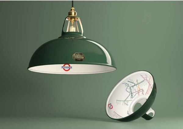 Závěsná svítidlo Coolicon, Zelená, Obývací pokoj, Kov, Design