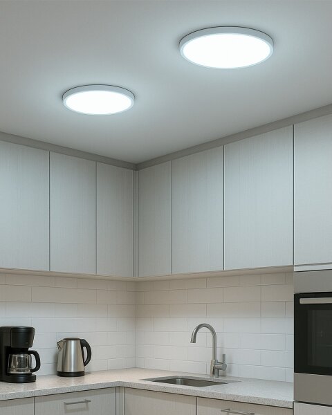 LED Stropní svítidlo LED/18W/230V 3000/4000/6500K pr. 23 cm bílá
