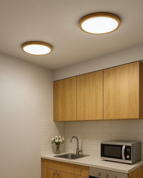LED Stropní svítidlo LED/24W/230V 3000/4000/6500K pr. 30 cm béžová