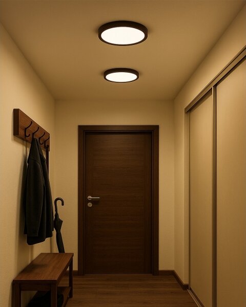 LED Stropní svítidlo LED/24W/230V 3000/4000/6500K pr. 30 cm hnědá