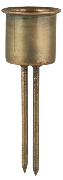 Zapichovací svícen na svíčku 2,2 cm Rustic Gold