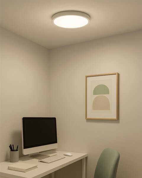 LED Stropní svítidlo LED/24W/230V 3000/4000/6500K pr. 30 cm bílá