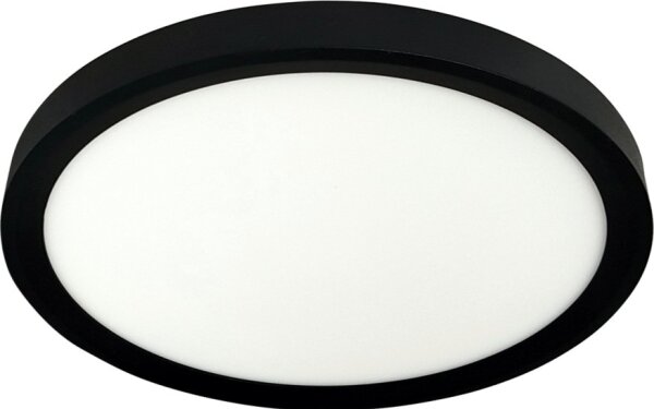 LED Stropní svítidlo LED/18W/230V 3000/4000/6500K pr. 23 cm černá