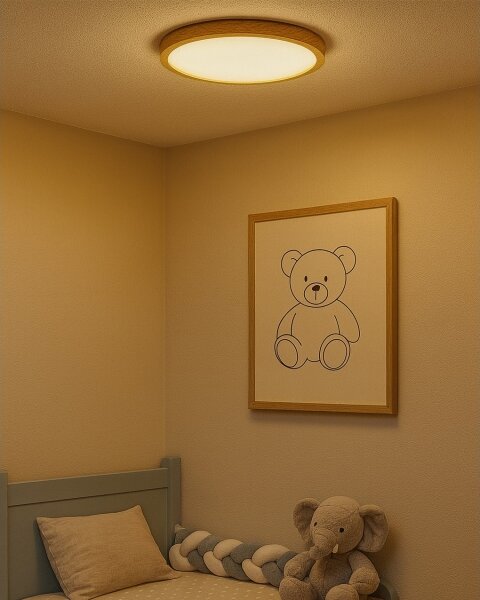 LED Stropní svítidlo LED/24W/230V 3000/4000/6500K pr. 30 cm béžová