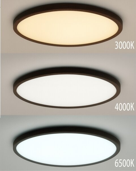 LED Stropní svítidlo LED/24W/230V 3000/4000/6500K pr. 30 cm hnědá