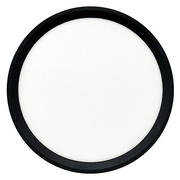 LED Stropní svítidlo LED/18W/230V 3000/4000/6500K pr. 23 cm černá