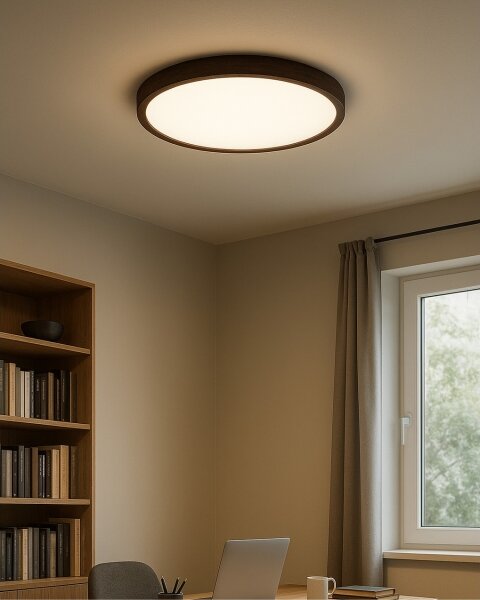 LED Stropní svítidlo LED/32W/230V 3000/4000/6500K pr. 40 cm hnědá