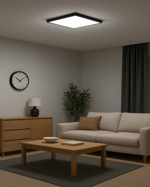 LED Stropní svítidlo LED/32W/230V 3000/4000/6500K 40x40 cm černá