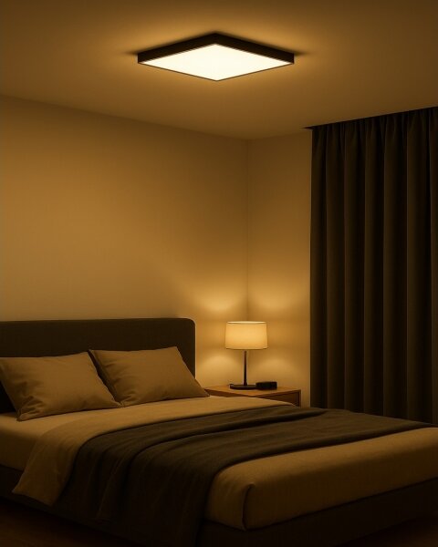 LED Stropní svítidlo LED/32W/230V 3000/4000/6500K 40x40 cm černá